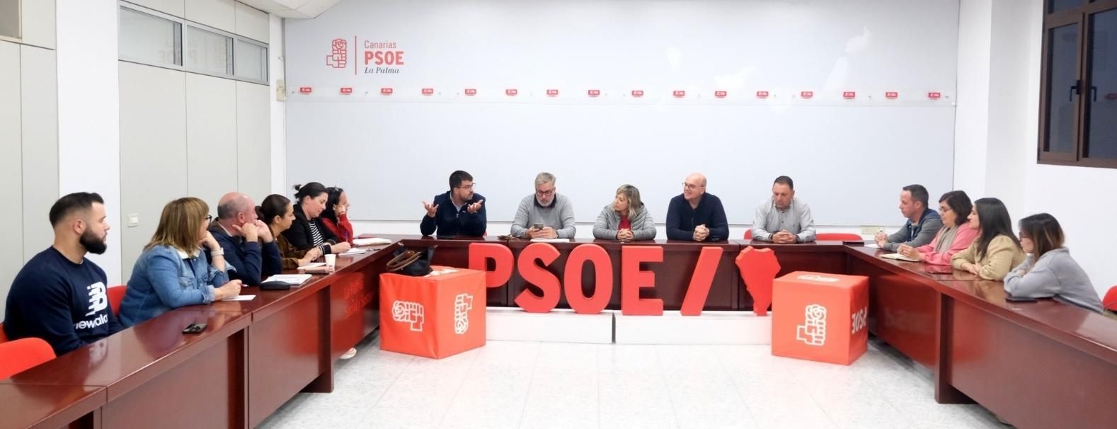 Ejecutiva del PSOE en La Palma.