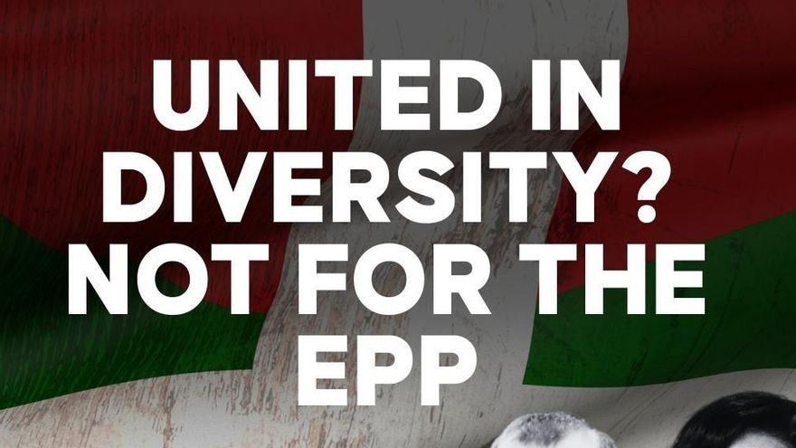 Cartel compartido por el Partido Democrático Europeo