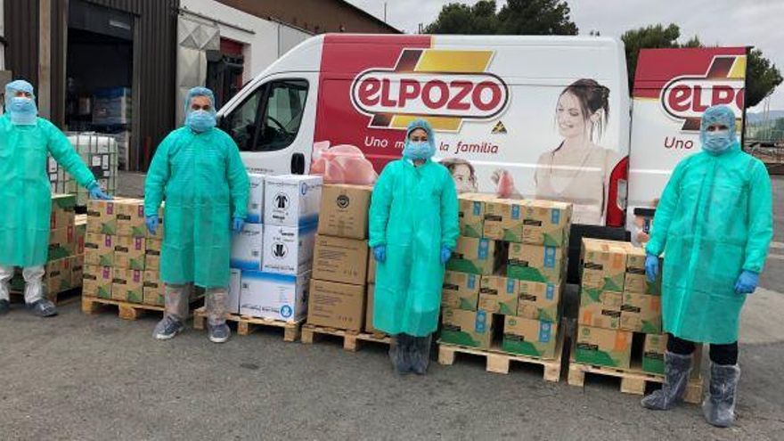 El Pozo ha puesto a disposición del Servicio Murciano de Salud más de cien mil unidades de EPIS