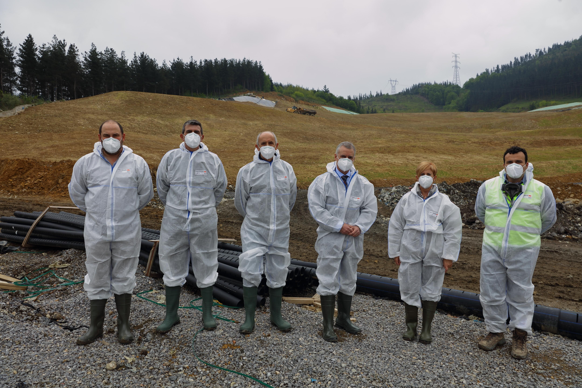 Visita al vertedero de Zaldibar, que se vino abajo en febrero de 2020