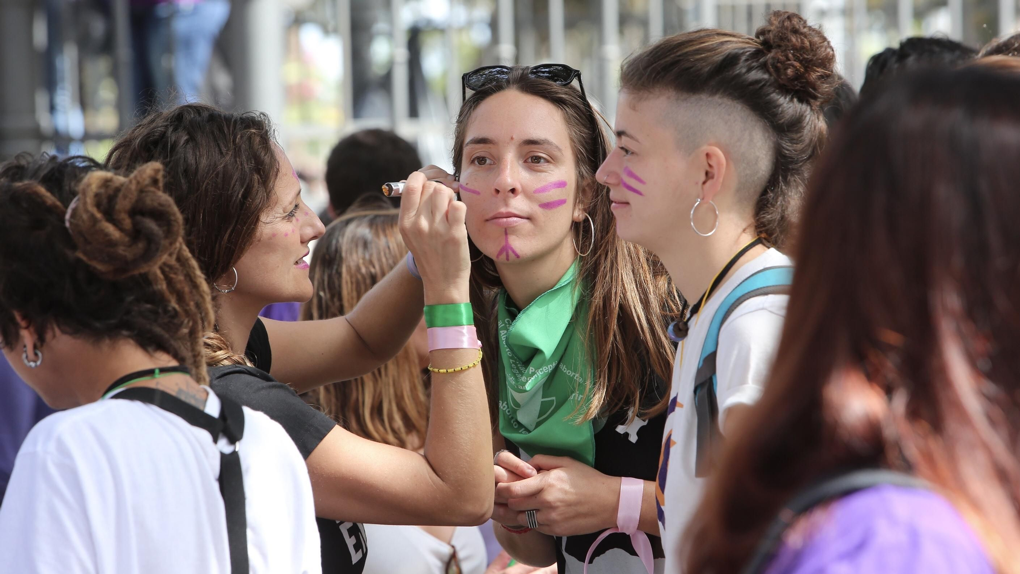 Manifestación feminista del 8M en Las Palmas de Gran Canaria. (ALEJANDRO RAMOS)
