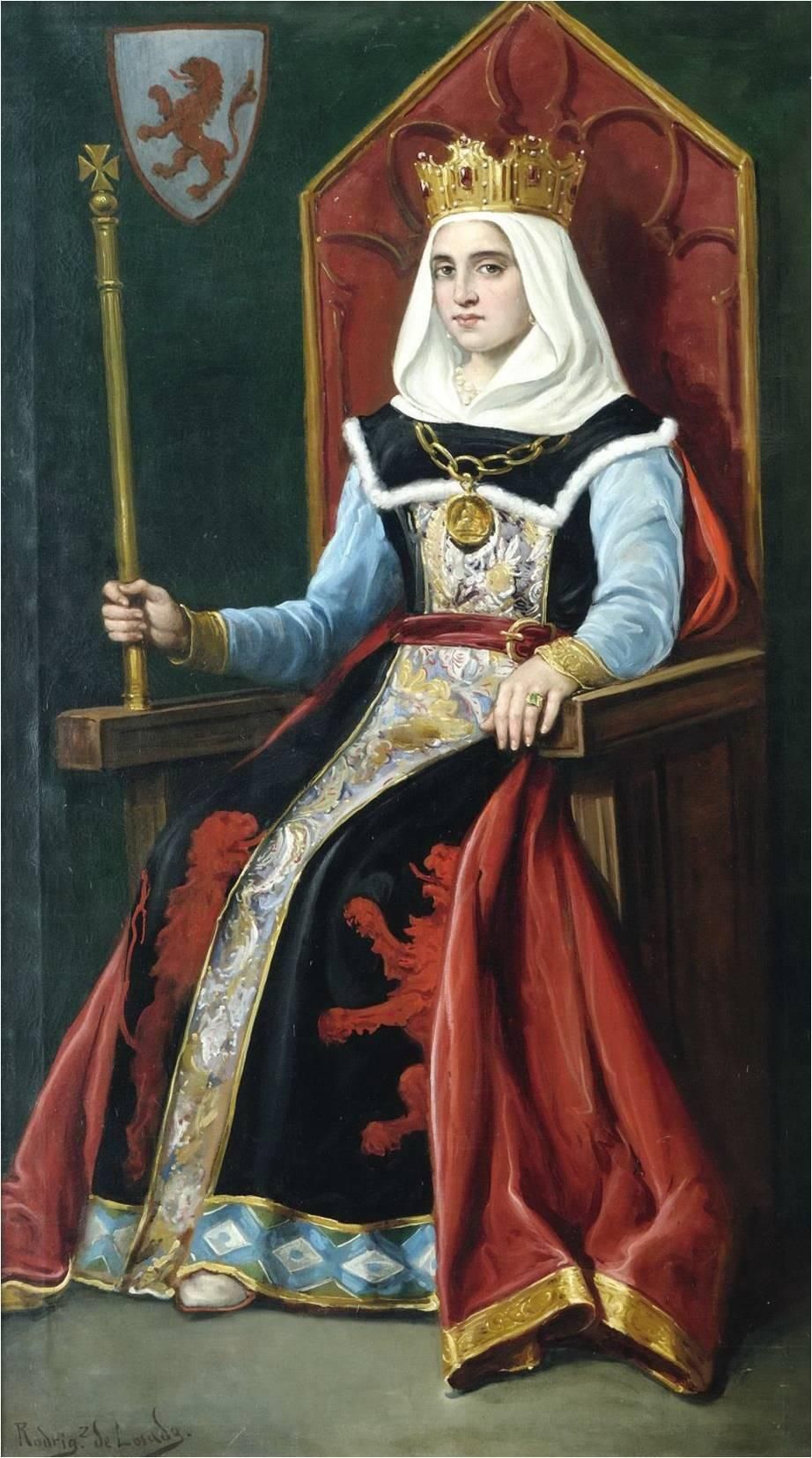 Urraca I de León, pintada por José María Rodríguez de Losada entre 1892-1894