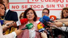 La vicepresidenta del Gobierno, Carmen Calvo.