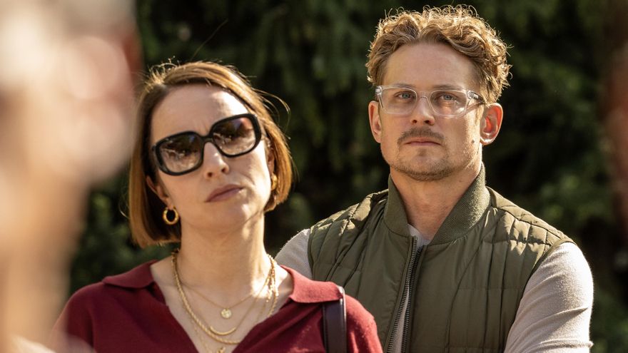 Billy Magnussen y Sarah Goldberg en 'The Audacity'
