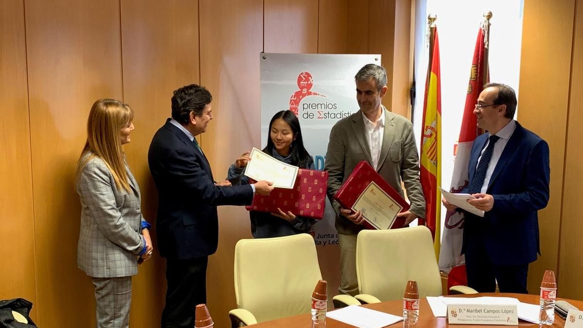 Equipo del IES Gil y Carrasco de Ponferrada ganador de una mención especial en el Congreso Mundial de Estadística.