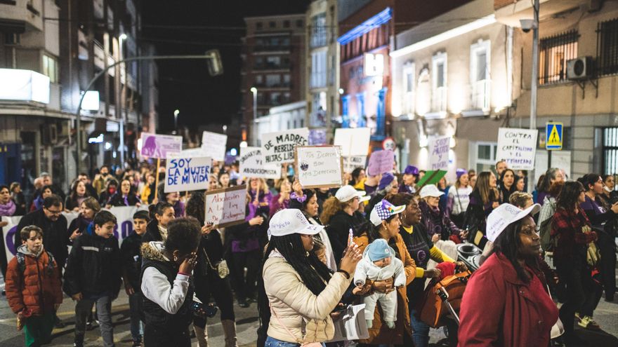 Manifestación del 8 de marzo de 2023 en Mérida con motivo del Día de la Mujer