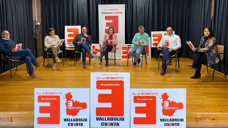 Acto de España Vaciada en Valladolid.