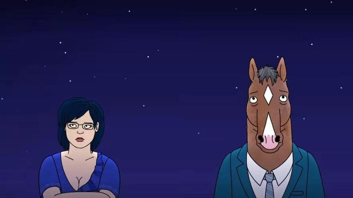 Diane y BoJack, en la última temporada.