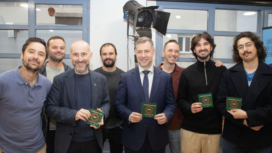 El consejero de Cultura Turismo y Deporte, Luis Martínez Abad, presenta ‘Cantabria en corto 2025’