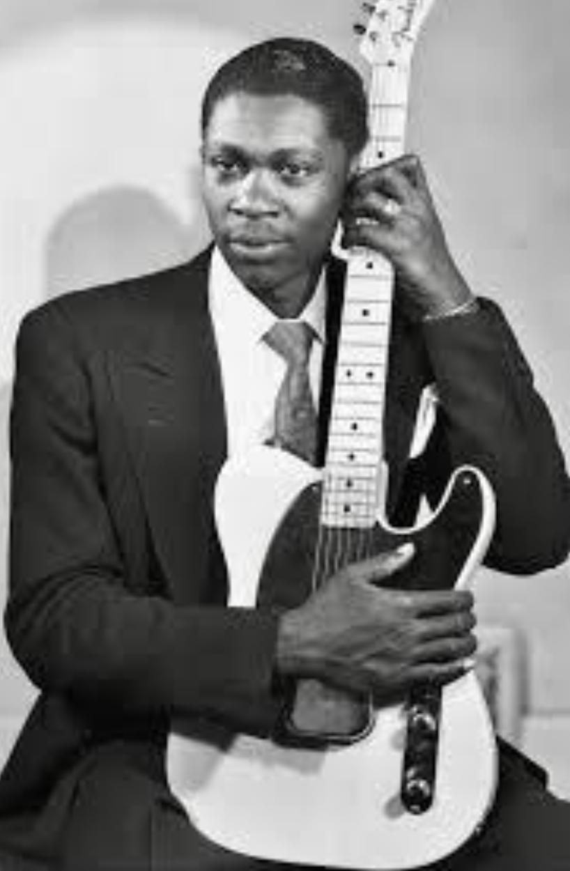 B. B. King, con una Telecaster.