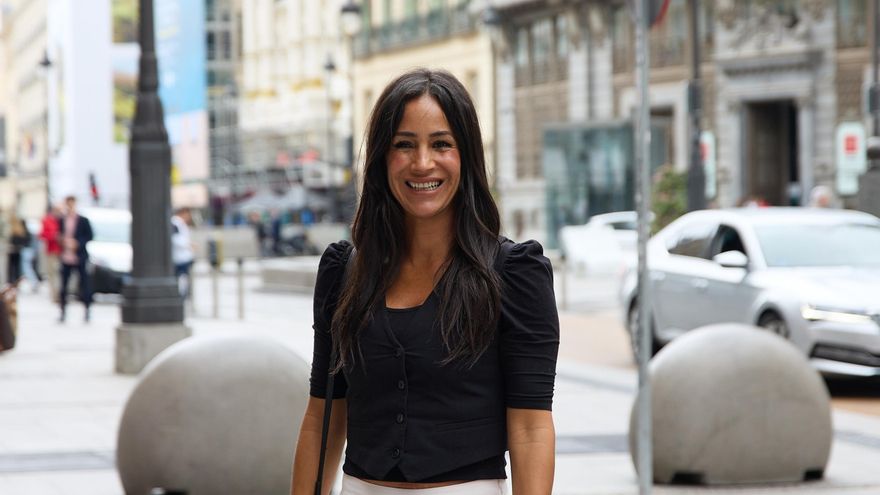 La vicealcaldesa de Madrid en funciones, Begoña Villacís, a su llegada al acto de entrega del Premio Gumersindo de Azcárate, en el Casino de Madrid, a 7  de junio de 2023, en Madrid (España). El Colegio de Registradores de España y el Decanato Autonómico