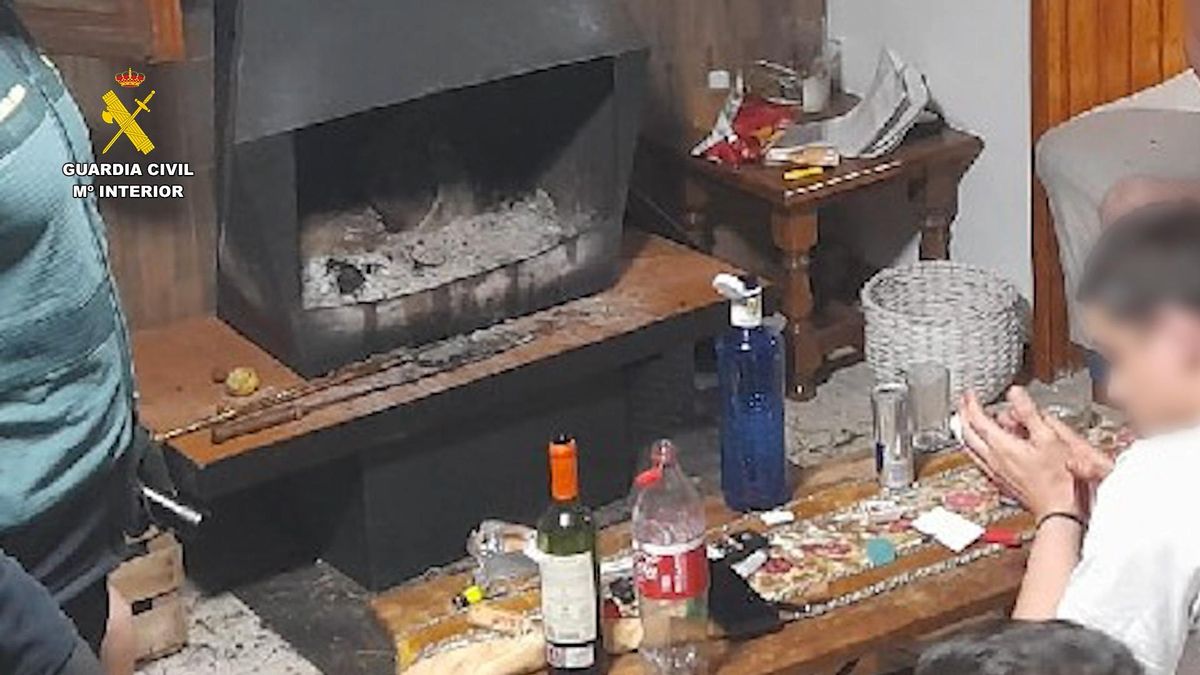 Imagen de la operación de la Guardia Civil