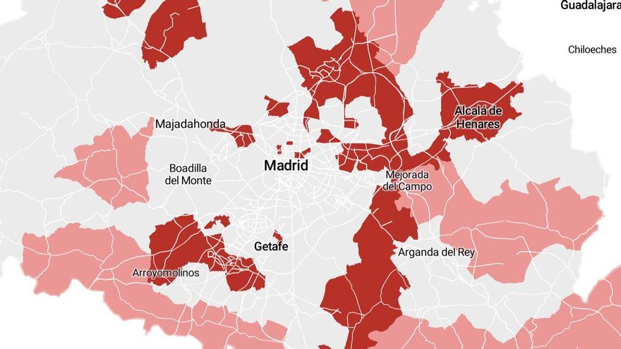 Mapa de restricciones de Madrid