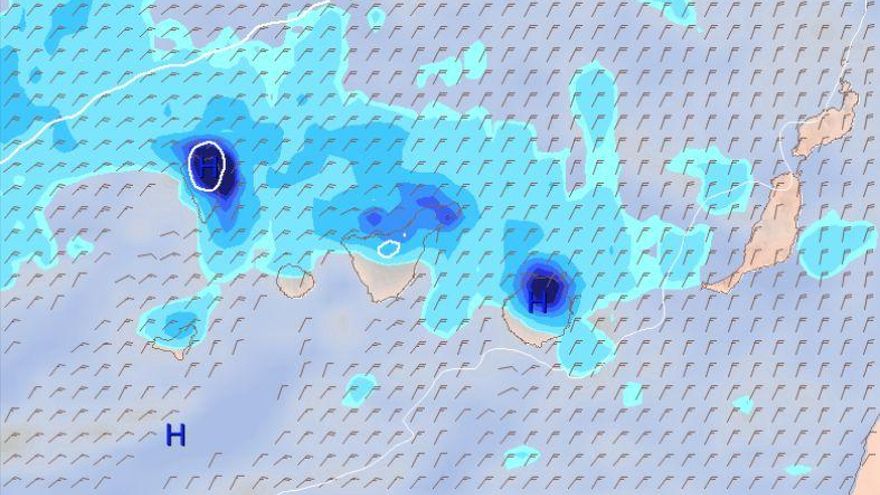 Tranquilidad en el puente en Canarias, pero después llega un frente con frío y lluvias abundantes