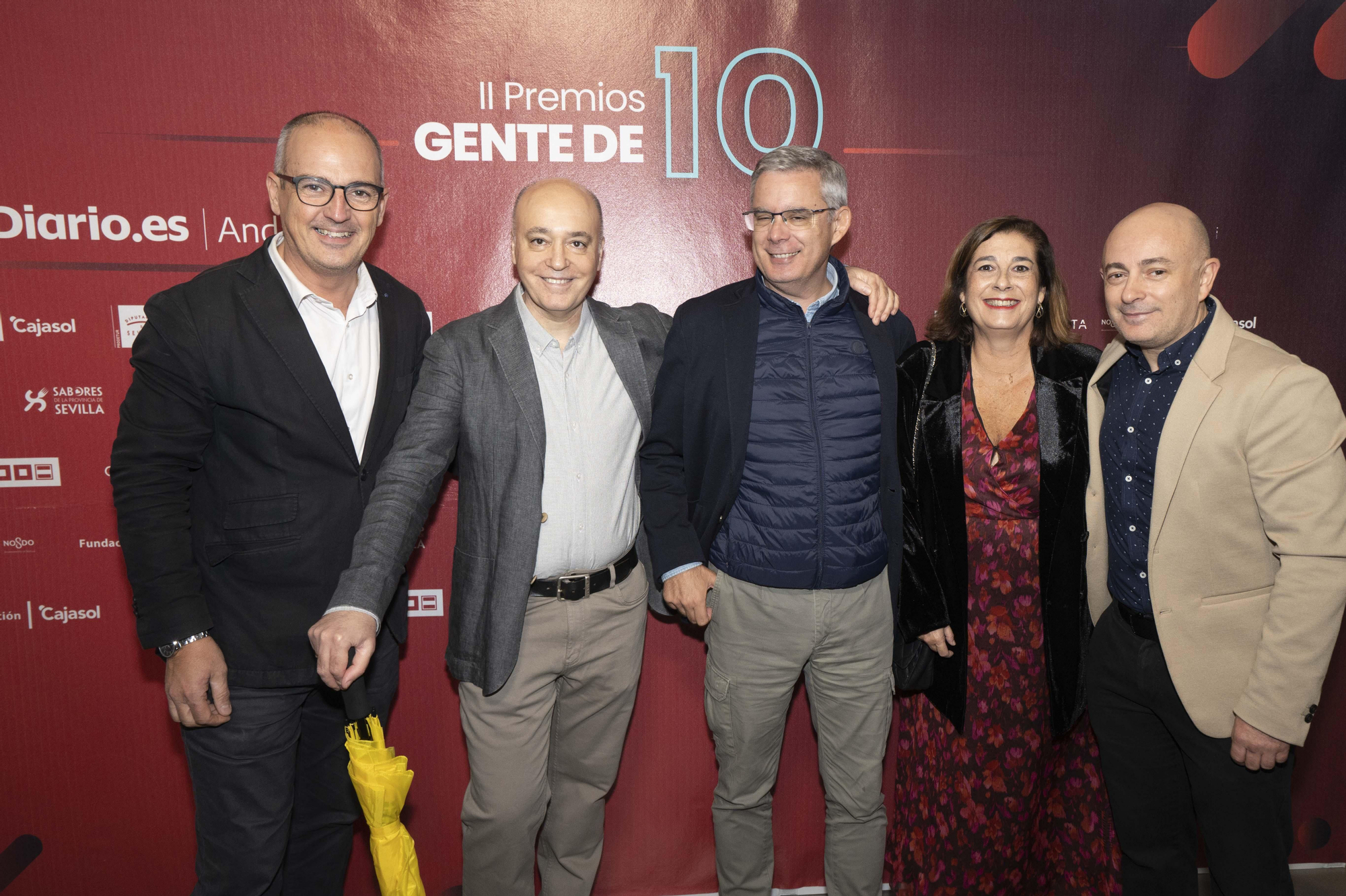 Óscar Gómez, Antonio Morente, Juan Carlos Blanco, Pilar Aquino y Juan Rubio