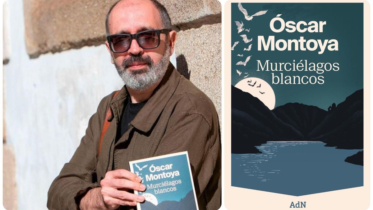 Óscar Montoya y su última novela.