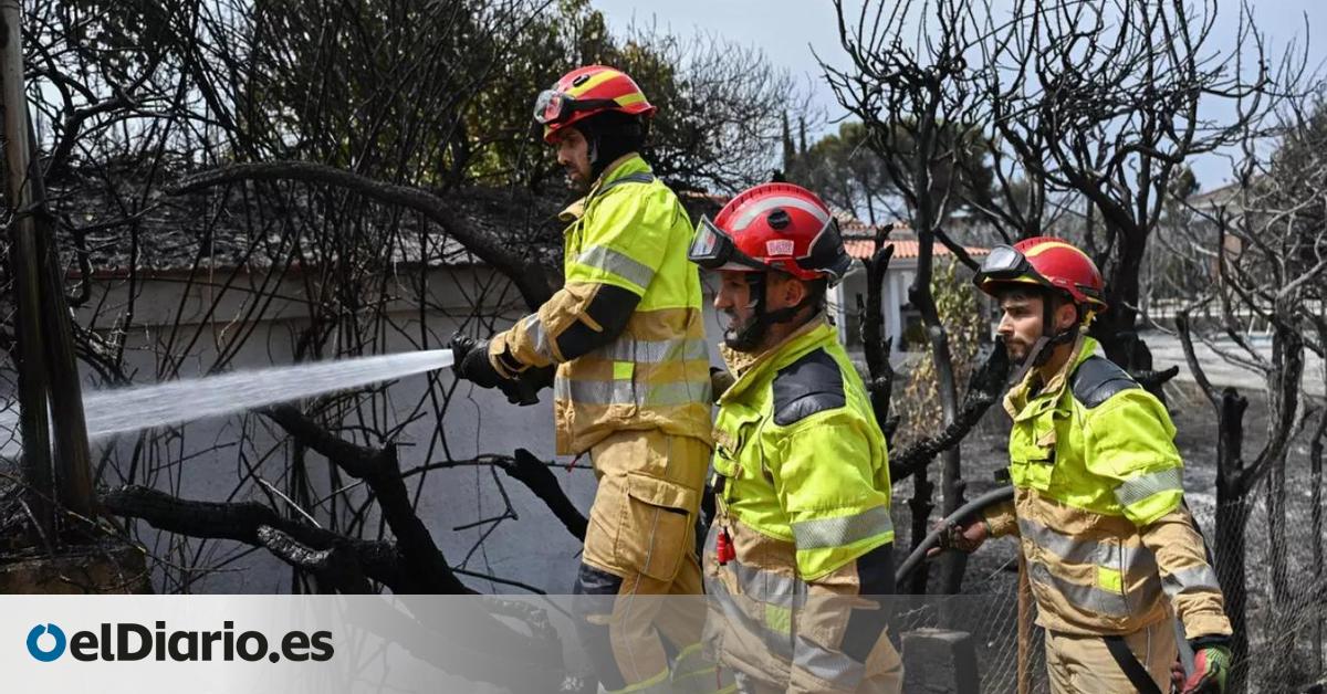 Un fuego en pasto y arbolado junto al vertedero de Colmenar Viejo (Madrid) activa el protocolo de incendios forestales