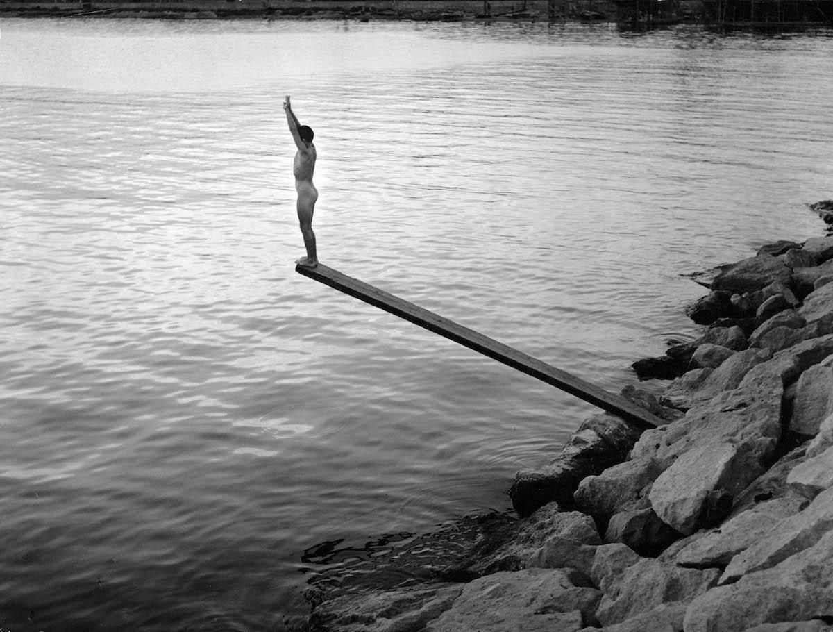 Pequeño atleta. Santander. 1966