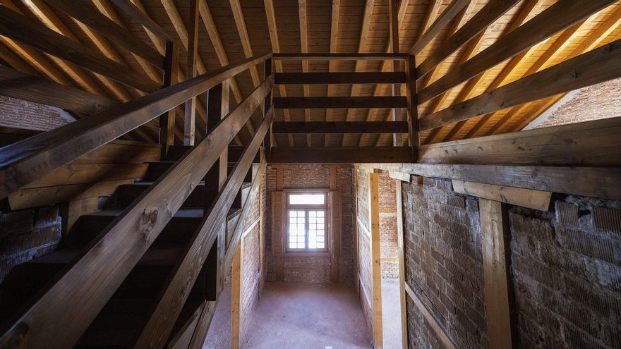 Interior de la Villa de San Miguel reconstruida