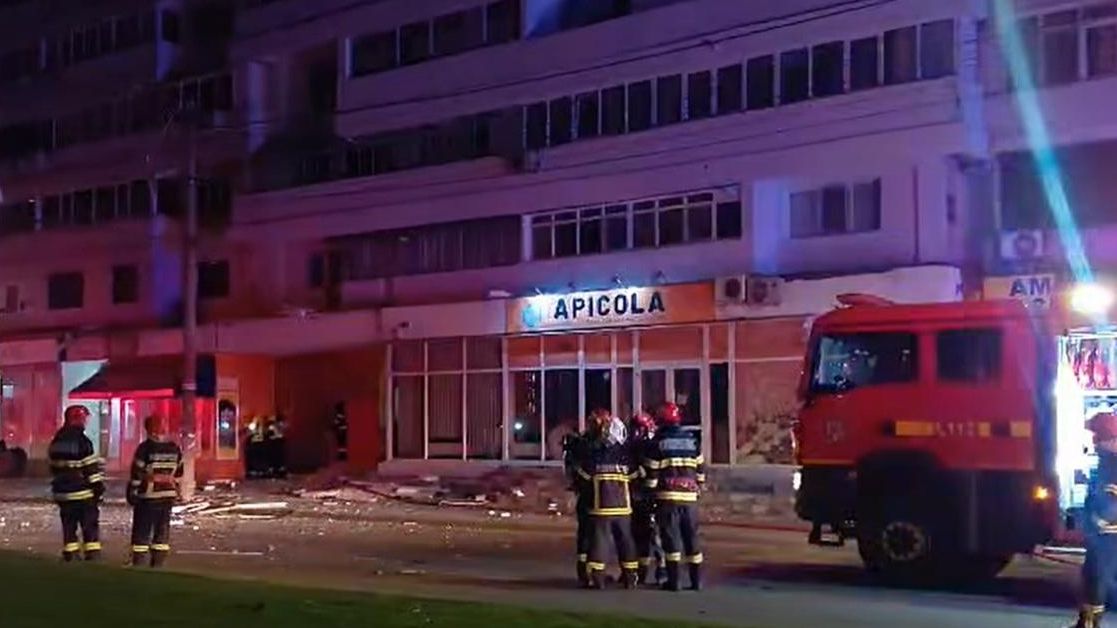 Imagen del edificio rumano impactado por un dron ruso