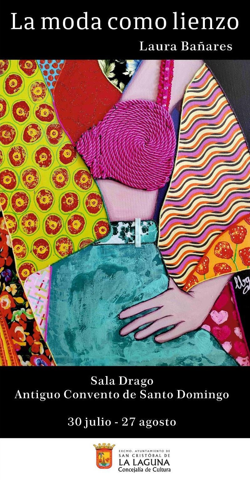 Cartel de la exposición 'La moda como lienzo'.