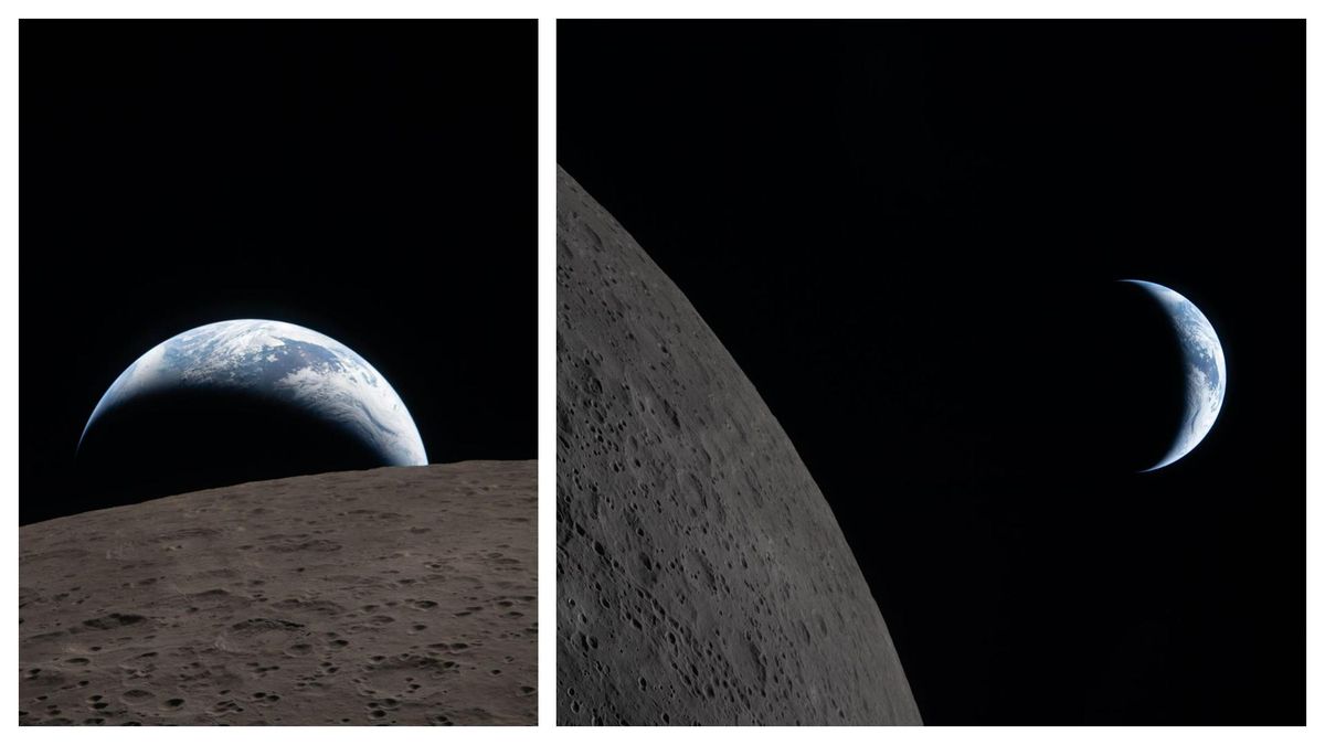 Las espectaculares imágenes tomadas por Artemisa II desde la Luna