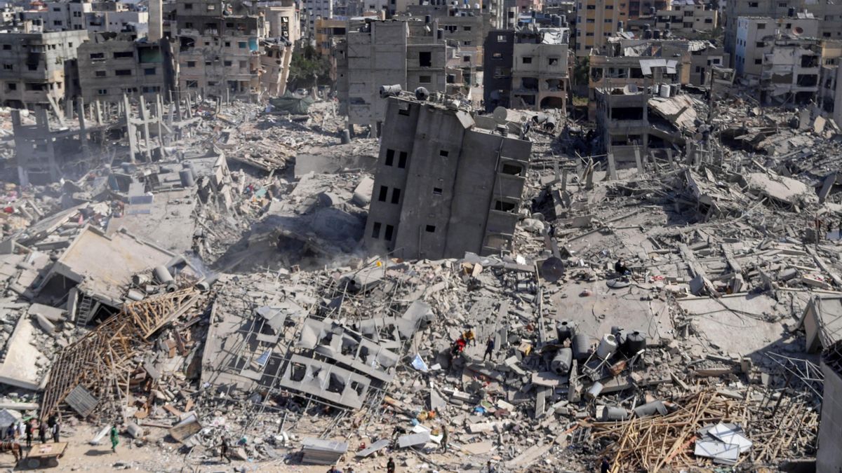 Vista general del hospital Al-Shifa y sus inmediaciones tras la retirada de las fuerzas israelíes.