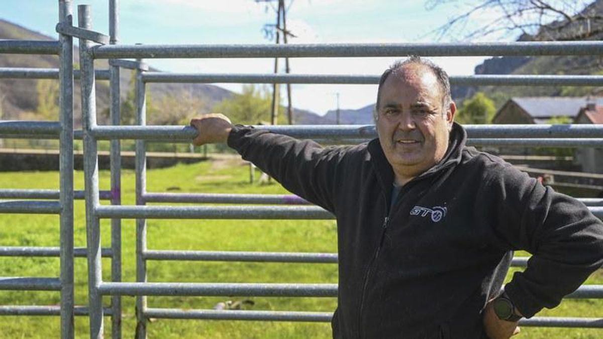 El ganadero leonés Javier Pellón, obligado a sacrificar la totalidad de sus vacas por un positivo en tuberculosis en su ganadería. 