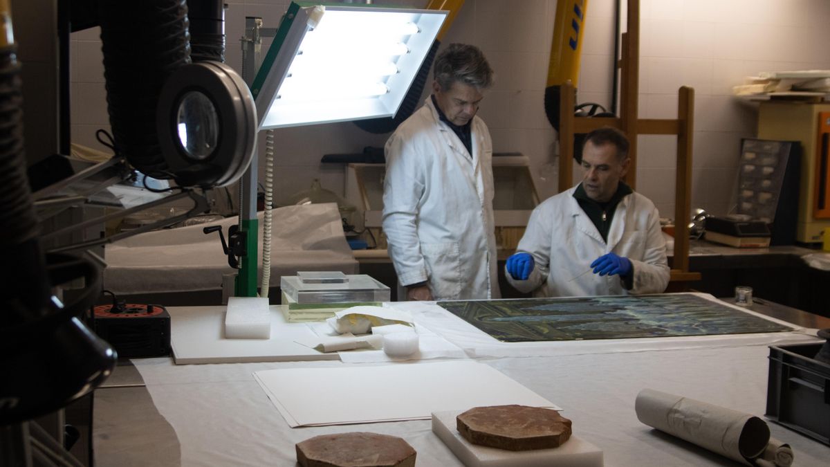 Taller de restauración del Museo de Albacete