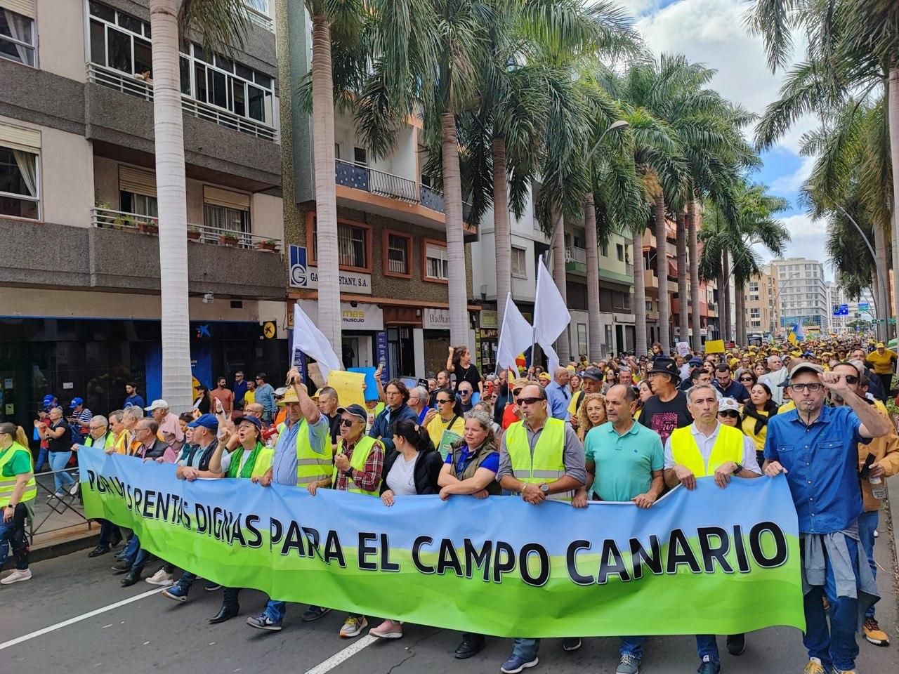 Así se vivió la manifestación en defensa del campo en Tenerife