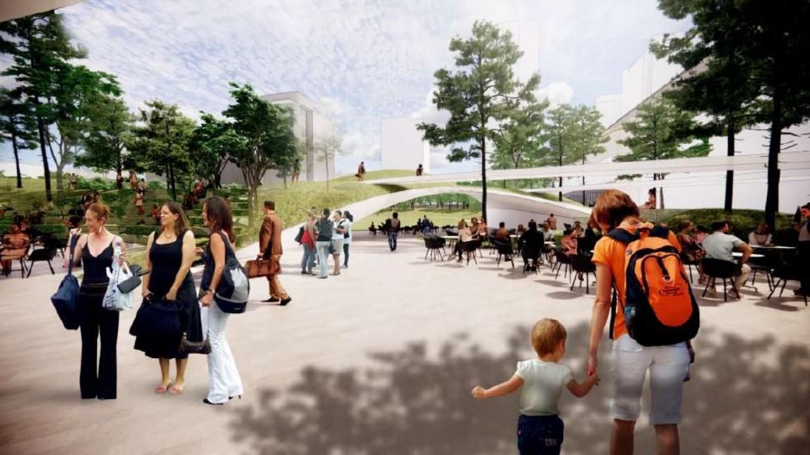 El proyecto que quiere privatizar 40 años AZCA, la principal zona de oficinas de Madrid