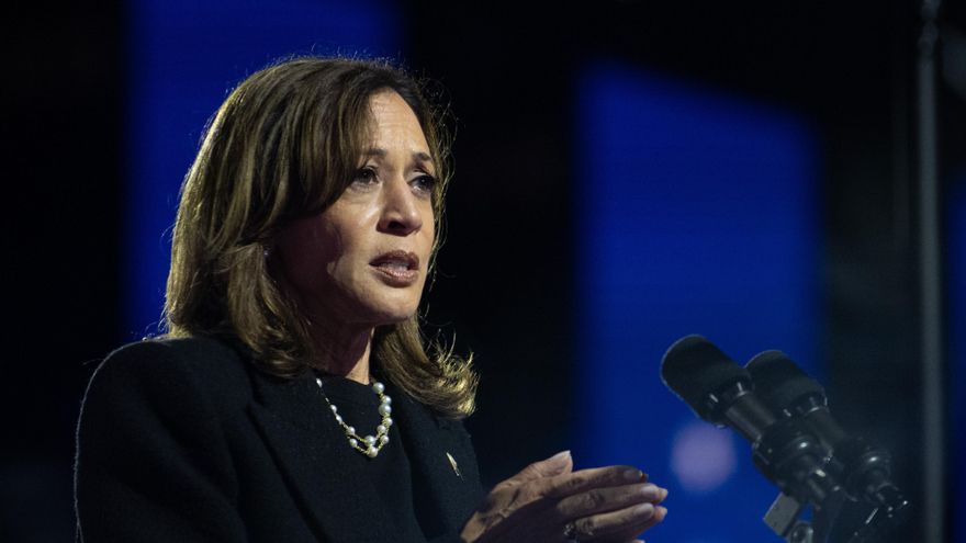 La vicepresidenta de Estados Unidos y candidata demócrata Kamala Harris. EFE/EPA/DAVID MUSE