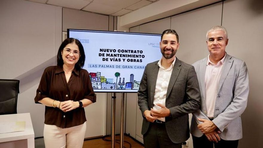 El Ayuntamiento de Las Palmas recibe nueve ofertas para el contrato de mantenimiento de vías públicas por 42,8 millones de euros