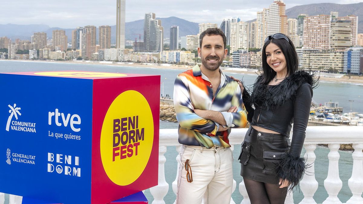 Aitor Albizua e Inés Hernand, presentadores de 'La noche del Benidorm Fest'
