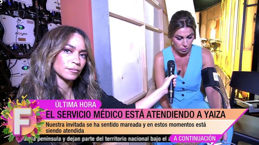 Yaiza Martín se mareó en 'Fiesta': "Le ha dado un bajón de tensión"