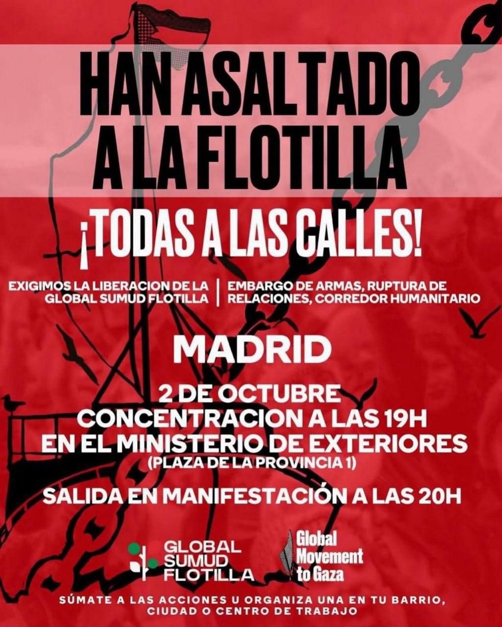 Cartel de la convocatoria de este jueves a las 19.00.