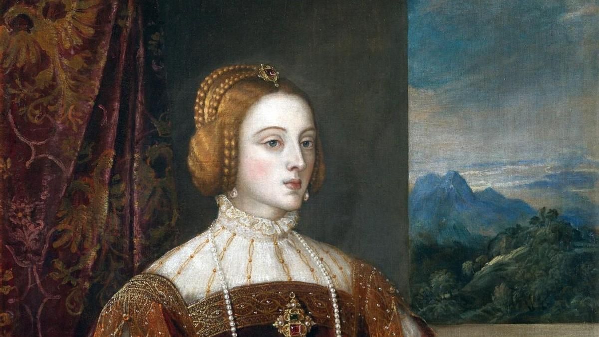 El famoso retrato de Tiziano de la emperatriz Isabel de Portugal,.