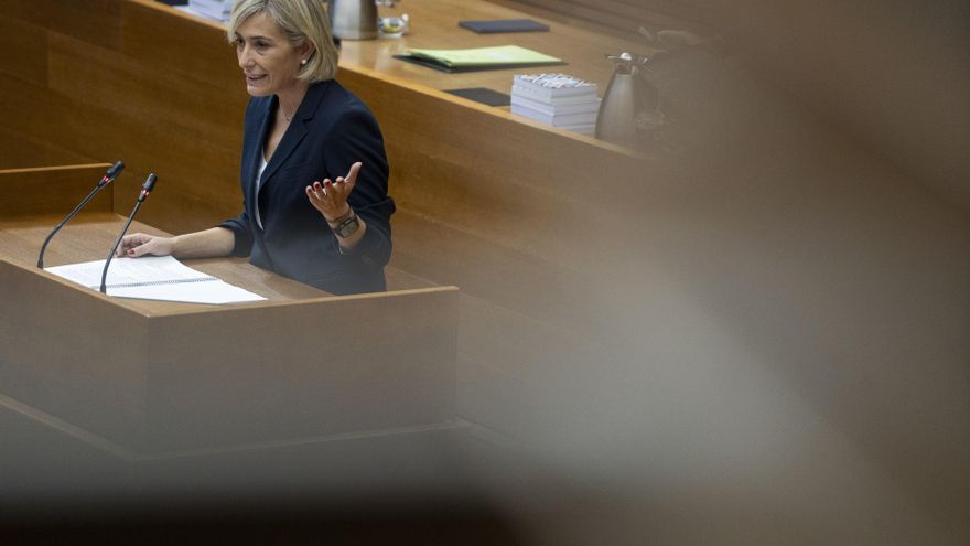 Archivo - La consellera de Justicia, Elisa Núñez, en Les Corts