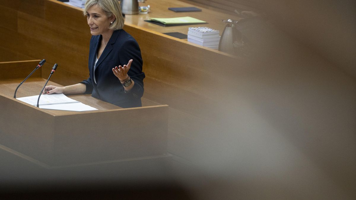 Archivo - La consellera de Justicia, Elisa Núñez, en Les Corts