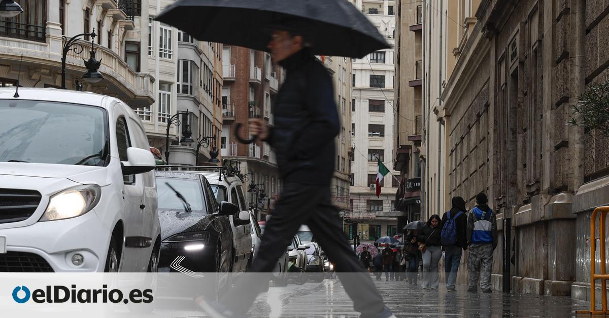 La dana pone hoy en aviso a cinco comunidades por fuertes lluvias y nevadas