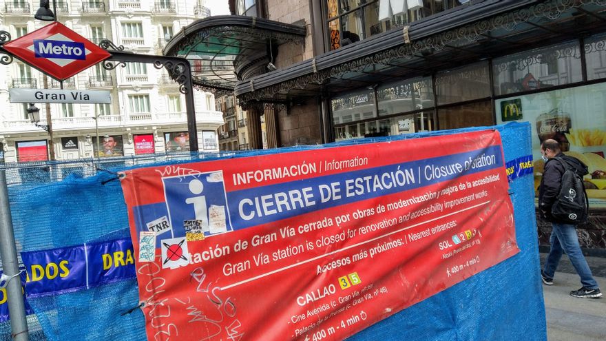 Mil días con la estación de Gran Vía cerrada y 52 millones de viajes perdidos