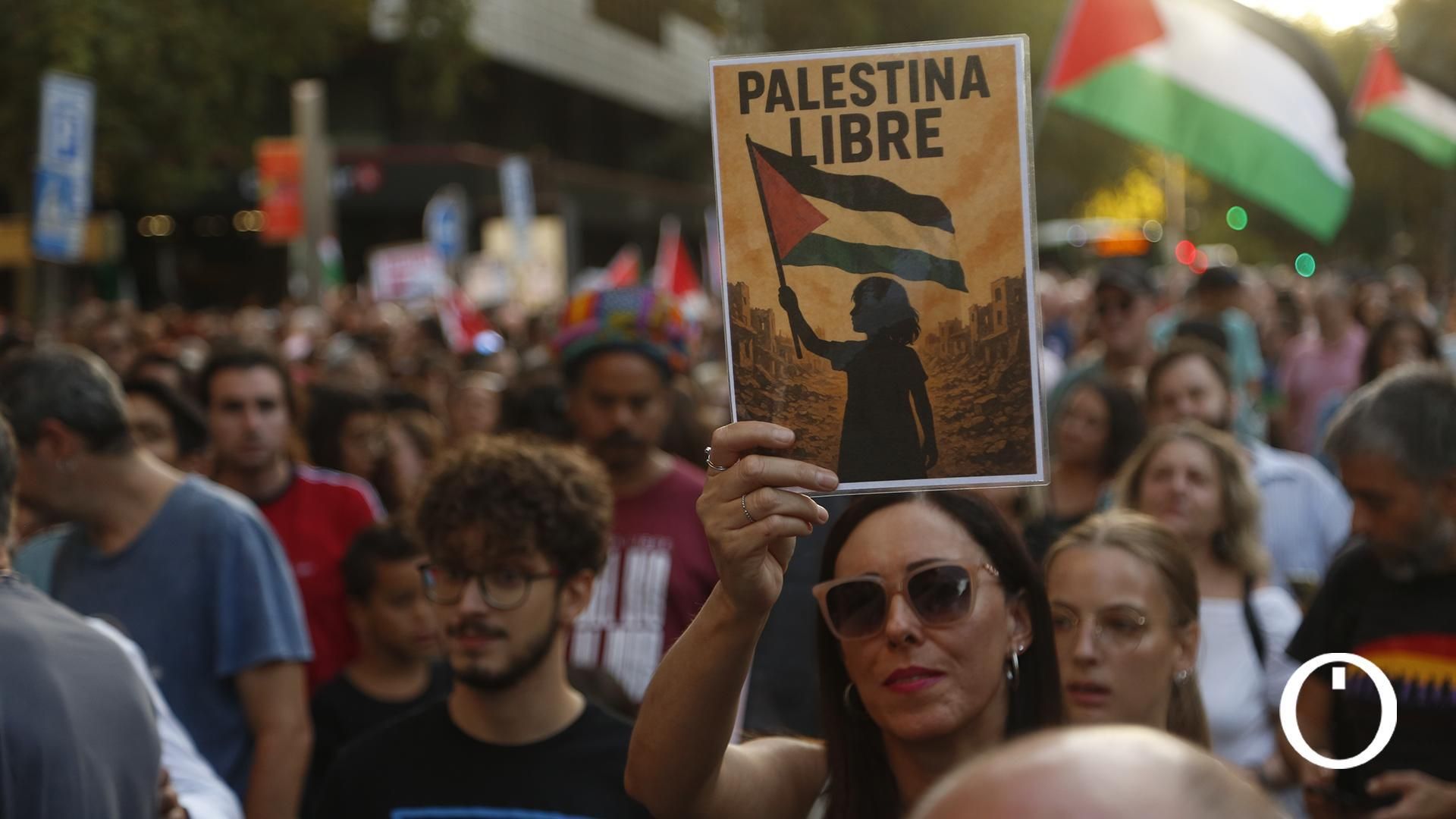Las imágenes de la masiva manifestación en Córdoba por Palestina