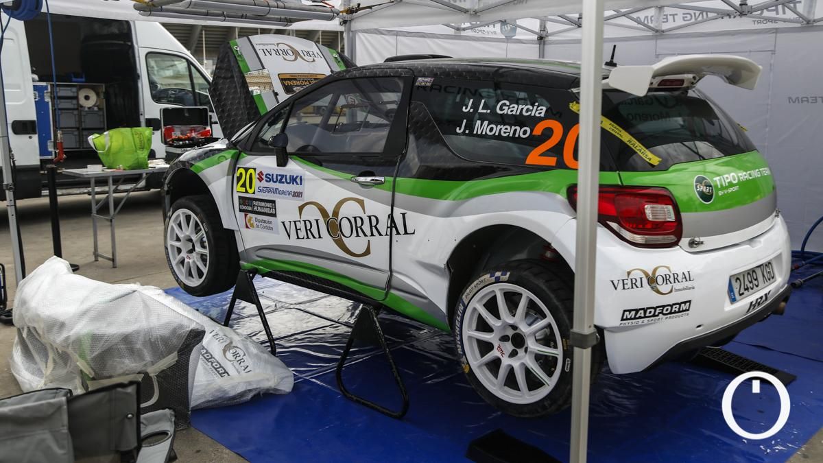 Parque cerrado del XXXVIII Rallye Sierra Morena