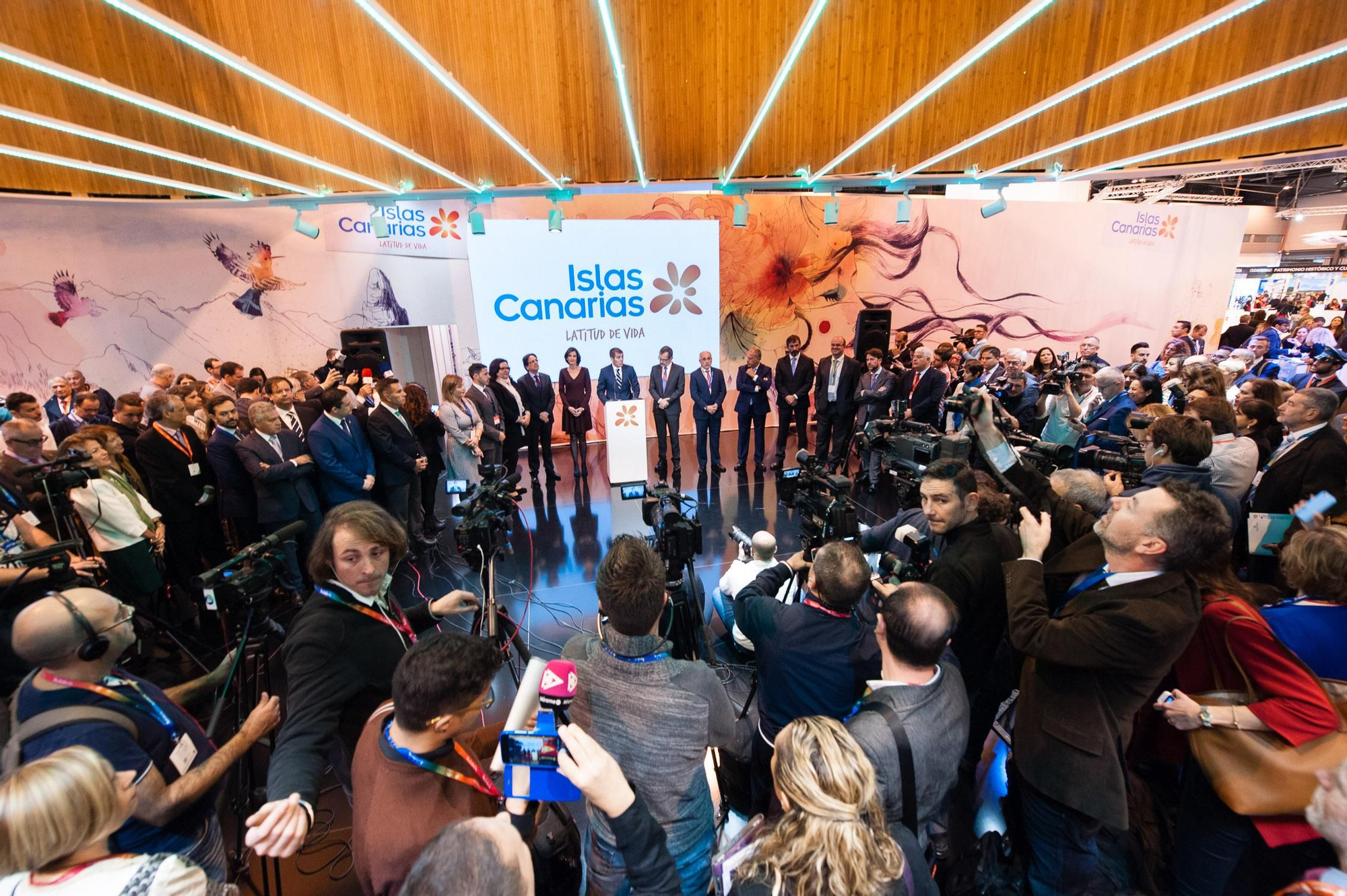 Inauguración del estand de Canarias en Fitur