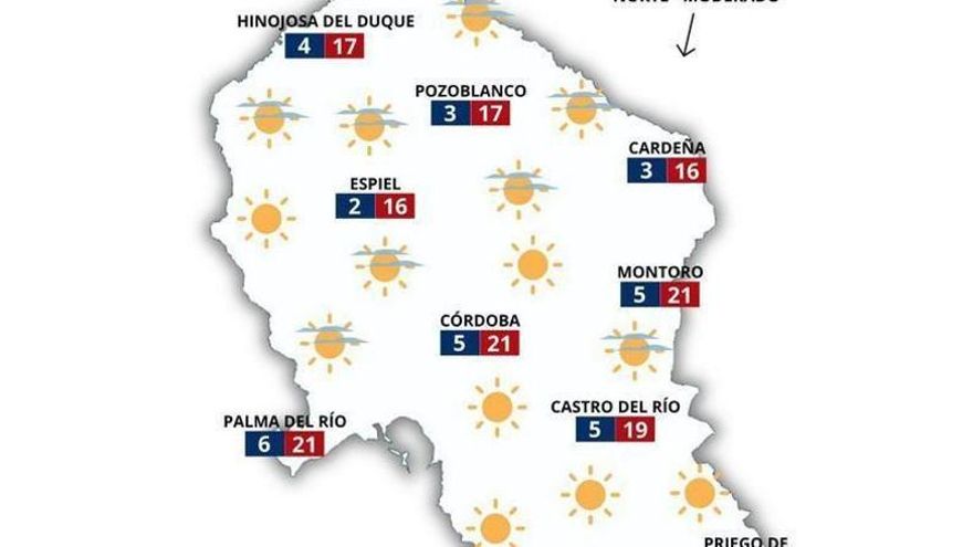 El tiempo el Lunes Santo.
