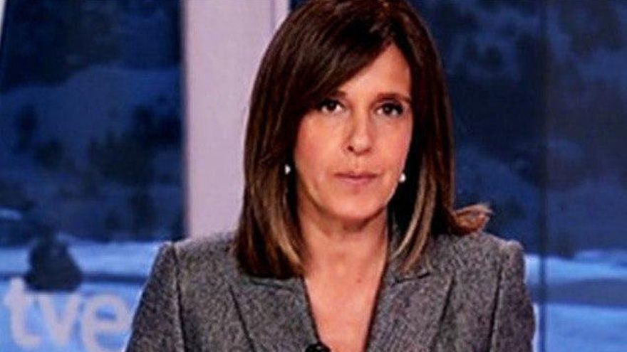 Ana Blanco, en el telediario de TVE.