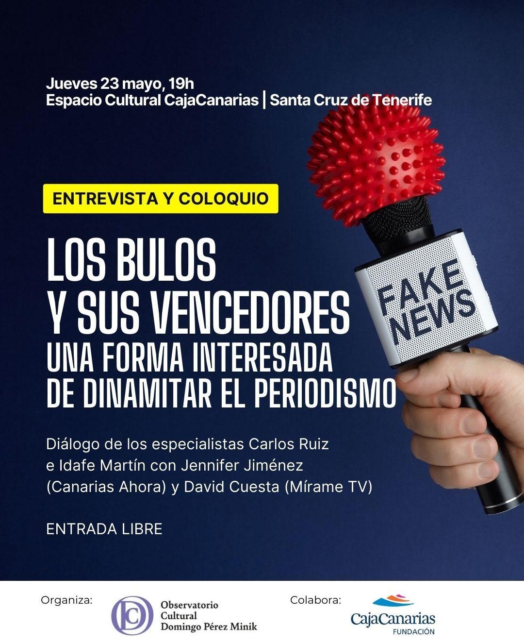 Cartel de la jornada 'Los bulos y sus vencedores'.