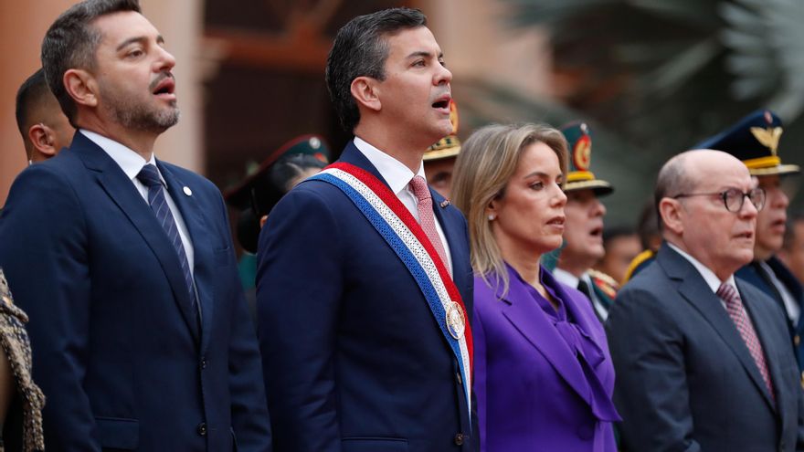 Santiago Peña, dos años de un Gobierno en Paraguay que ya pasa factura a su imagen