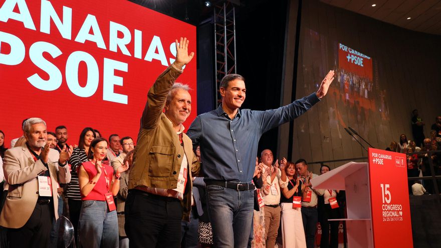 Sánchez da su apoyo "incondicional" a Torres para volver a ser presidente regional: "Canarias lo que necesita es más PSOE"