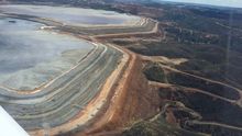 Estado de la balsa de lodos de la mina de Riotinto en mayo de 2018 / EA